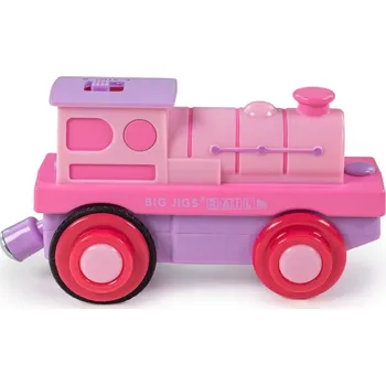 Vláček a vláčkodráha Bigjigs Rail Elektrická lokomotiva Silná růžovka