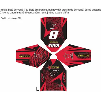 Moto dres Dres na zakázku Motokros, Enduro, MTB, BMX, DH, 230 2H1128312