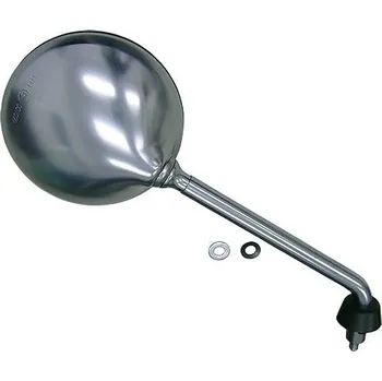 Zrcátko pro motocykl zpětné zrcátko chromové (závit pravý M8, průměr skla 120 mm), Q-TECH, P PIAGGIO/VESPA Liberty 50 2T 2005-2008