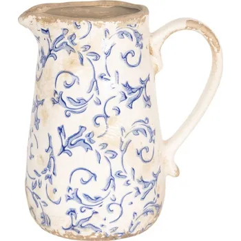 Retro džbán s modrými květy – 1000 ml