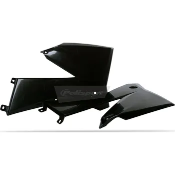 Spoilery chladiče POLISPORT 8411500001 (pár) černý KTM SX 250 2005-2006
