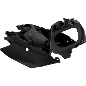 boční číslové tabulky KTM, RTECH (černé, komplet vč. držáku vzduch. filtru) R-CFKTMNR0013