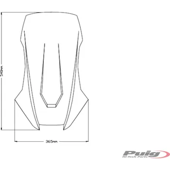 Plexi štít PUIG SPORT 20584H kouřová 20584H