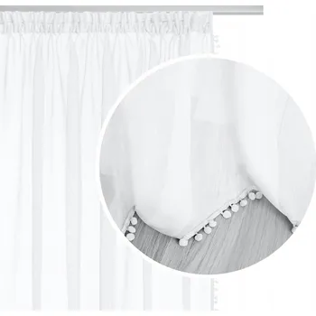 Záclona Klasická voálová záclona 140 cm x 270 cm