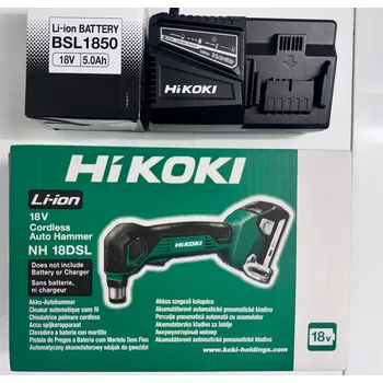 HiKOKI (Hitachi) Aku sada NH18DSLX (Zatloukač hřebíků + akumulátor + nabíječka)