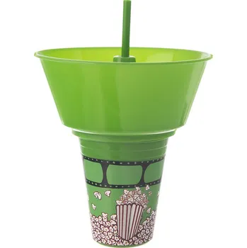 Orion 121792 pohár s miskou na popcorn a brčkem