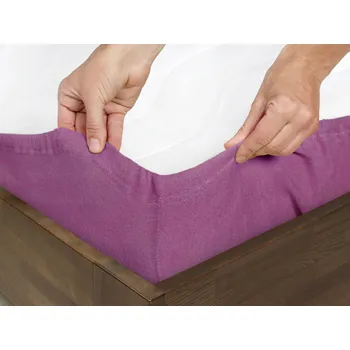 Prostěradlo Dreamy Linens Prostěradlo froté, lila Dreamy Linens