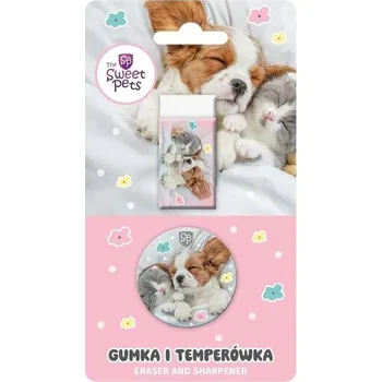 Set školních potřeb Gumka + temperówka The Sweet Pets