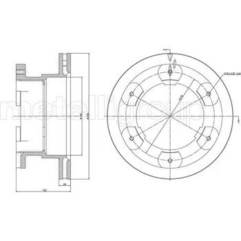 Brzdový kotouč Brzdový kotouč METELLI 23-0990