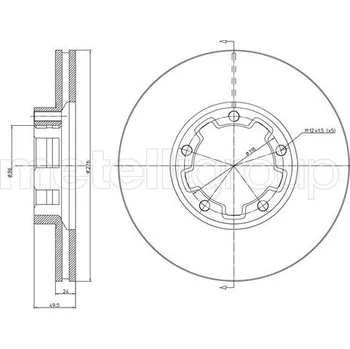 Brzdový kotouč Brzdový kotouč METELLI 23-1557