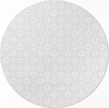 Obraz Kulatý Koberec z PVC průměr 50 cm, Lineární vzor, minimalistická dekorace