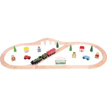 Vláček a vláčkodráha Bigjigs Rail Dřevěná vláčkodráha Flying scotsman