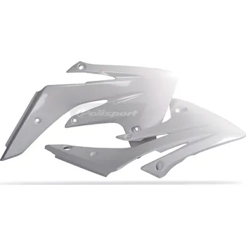 Spoilery chladiče POLISPORT 8412200002 (pár) bílá HONDA CRF 150 R/RB 2007-2023