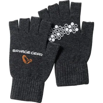 Rybářské oblečení Rukavice Scierra Knitted Half Finger Glove Velikost L