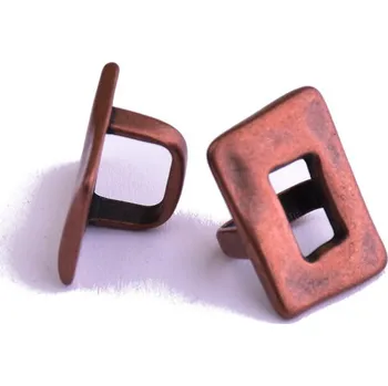 Dětské navlékací korálky Kovové korálky 10x13x19mm měď