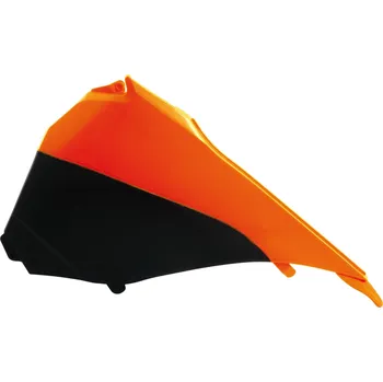 boční kryt vzduchového filtru levý KTM, RTECH (oranžovo-černý) KTM SX-F 450 2013-2015