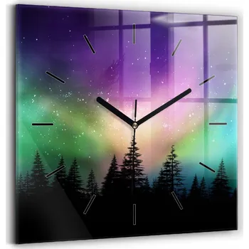 Hodiny Nástěnné hodiny Wallfluent černé 30 cm