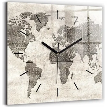 Hodiny Nástěnné hodiny Wallfluent béžové 30 cm