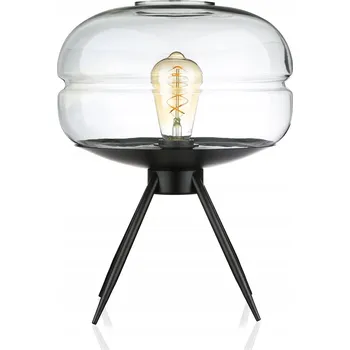 Lampička MODERNÍ STOLNÍ LAMPA DESIGNOVÁ SKLENĚNÁ NOČNÍ LAMPA E27 LOFT RETRO