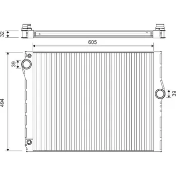 Chladič motoru Chladič, chlazení motoru VALEO 701172