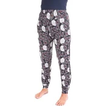 Dámské legíny VÝPRODEJ-Legíny dlouhé černé s květy 18