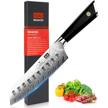Kuchyňský nůž Nůž Santoku 18/33cm Damašková ocel 67/G10 Shan Zu