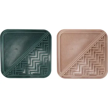 Miska pro psa Flamingo Vami Square lízací podložka mix