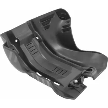 plastový kryt motoru KTM, RTECH (černý) KTM XC-W 125 2017-2019