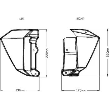 Boční kryty chladiče PUIG 9371J matná černá 9371J