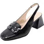 WONDERS Dámské letní lakované celokožené černé lodičky H-6312 negro Velikost: 41