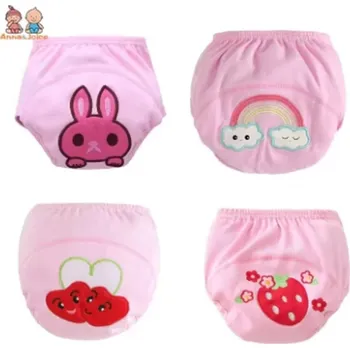 Kalhotky Bavlněné tréninkové kalhotky s obrázky pro kluky i holčičky (2 velikosti) - 4 ks v balení Barva: Růžová, Velikost: 100 (12-15 kg)