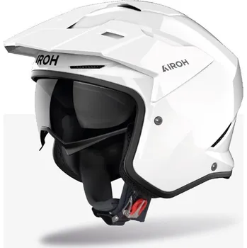 Helma na motorku Přilba KOMBAKT Color, AIROH (bílá lesklá) 2026 (Velikost: XS)