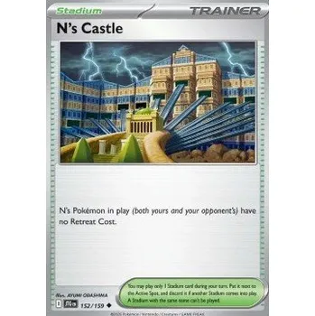 Karetní hra Pokémon JTG 152/159 N's Castle - Journey Together Stav: Near Mint, Verze: NORMAL