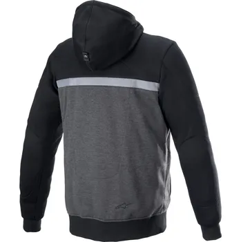 Moto bunda bunda CHROME STREET HOODIE, ALPINESTARS (černá/šedá) 2024 (Velikost: S) 2H350787
