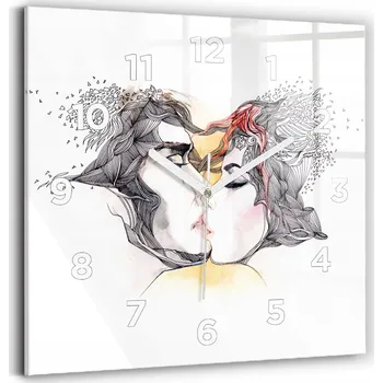 Hodiny Nástěnné hodiny Wallfluent oranžové 30 cm