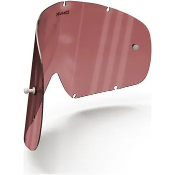 Motocyklové brýle plexi pro brýle OAKLEY O-FRAME, ONYX LENSES (červené s polarizací) 15-293-21
