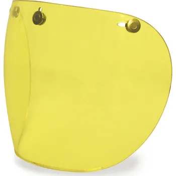 Helma na motorku plexi štít s připínáním na druky (žlutý) ECRCAS242CALIFORNI JAU