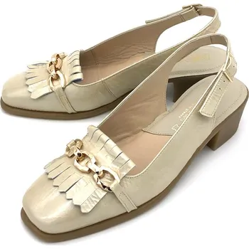 Dámské lodičky DFC RELAX Dámské kožené lodičky E-5286-03 Relax DFC sand Barva: sand, Velikost: 40