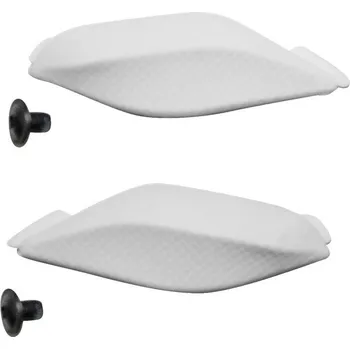 Moto obuv slidery holeně pro boty SUPERTECH R 2021 a dále, ALPINESTARS (bílá, pár) 25SSLI-20-TU