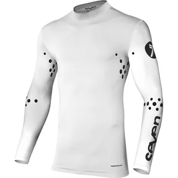 Moto dres Kompresní dres SEVEN Zero Staple - bílý 2020002-100-2XL