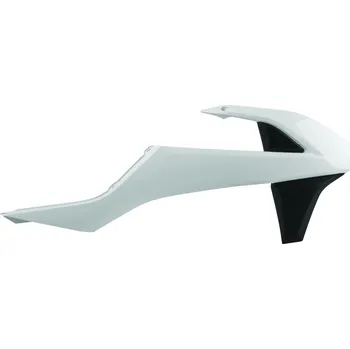 Spoilery chladiče POLISPORT 8417800004 (pár) bílá/černá KTM EXC 300 2017-2019