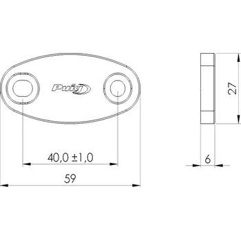 Motodíl Kryty zrcátek PUIG 3854N černý HONDA CBR 650 F 2014-2018