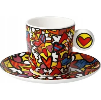 Hrnek Šálek espresso Romero Britto Goebel All we need is Love 100ml