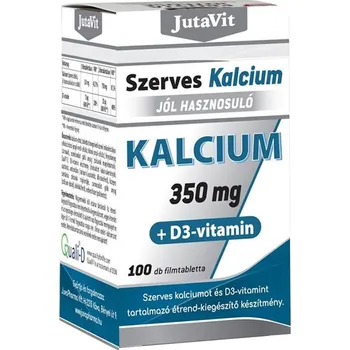 JutaVit Organic Calcium 350 mg + Vitamin D3 (100 Tableta)