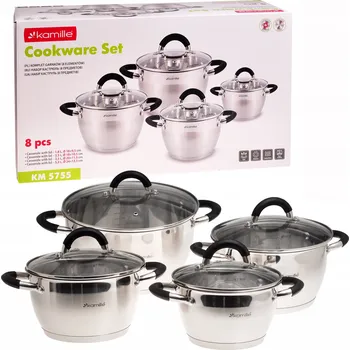 SADA HRNCŮ Z NEREZOVÁ OCEL INDUKČNÍ, PLYNOVÁ, KAMILLE