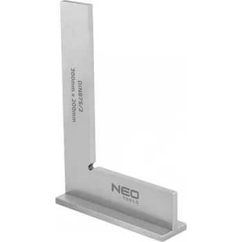 Úhloměr NEO Úhelník se základnou, DIN875/2, 300x200 mm 72-035