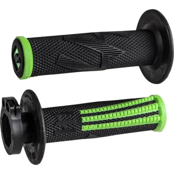 Chránič řídítek pro čtyřkolku ODI GRIPS PRO MX Lock-on v2 EMIG Black/Green H36EPBN