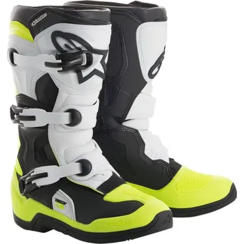 Moto obuv BOOT TECH3S YTH BK/WT/YL 5 (Velikost: 5) 2014018-125-5