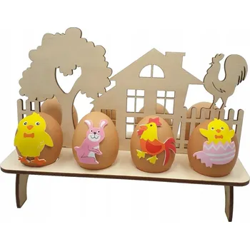 Velikonoční dekorace Podstavec košík stojan na VEJCE Velikonoce SILNÝ ! k malování košíčku