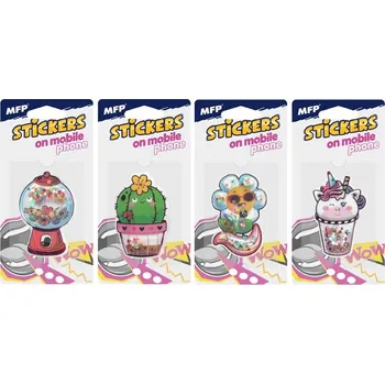 samolepka Samolepky na mobil 1001 pink 80x160mm